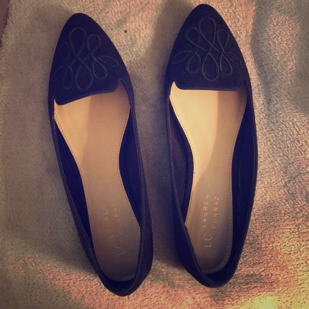 Black, Lauren Conrad flats! Never worn!!!